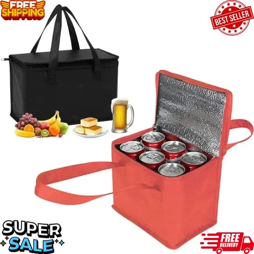 Portable insulated cooler bag - insulated,