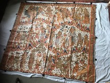 Indonesia (Bali) Kamasan Hindu story-painting on cloth 145x130cms/57x51" 1920s? 