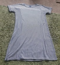 NWOT Gap Navy Striped Nursing Dress Size M
