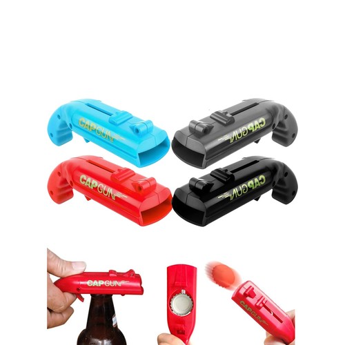 Beer bottle opener cap gun - beer,