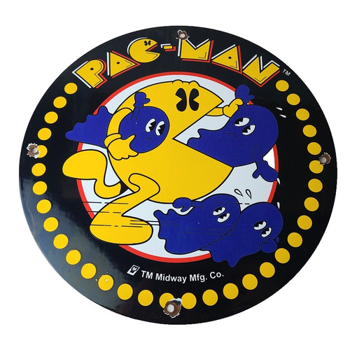 Vintage pacman sign classic - vintage,
