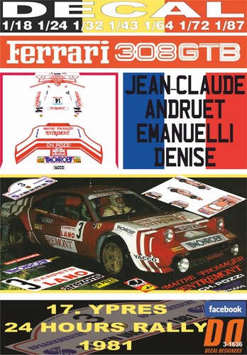 Decal ferrari 308 gtb - ferrari,