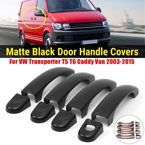 8pcs matte black - black, handle