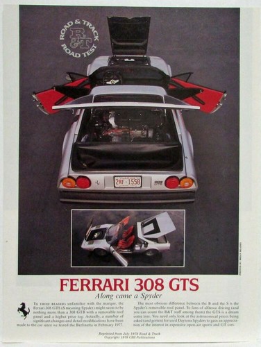 1978 ferrari 308 gts - 1978, along