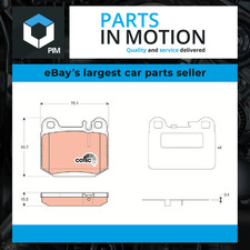 Brake Pads Set fits MERCEDES