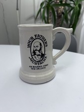 Vintage USA McCoy Pottery Your Father's Mustache Mug 426 Bourbon St. New Orleans