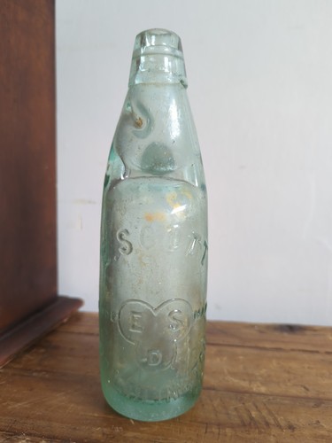 Victorian codd marble bottle - victorian, e