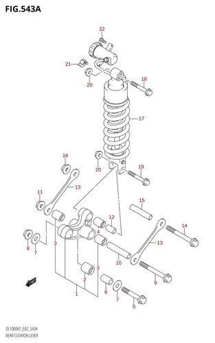 Suzuki genuine nut gsr600 - genuine, k6