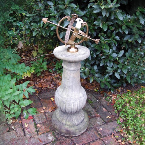 Victorian armillary stone - armillary,