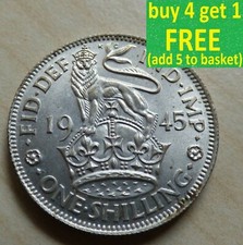 Pre Decimal George VI Shilling English Scottish Coins Choose your date 1937-1951