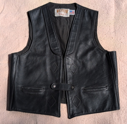 Vtg 80s schott nyc western - 80s,