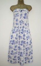 NEXT WHITE BLUE HOLIDAY PRINT