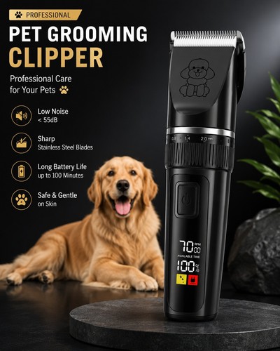 Cordless dog clippers - clippers, kit