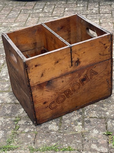 Vintage corona wooden drinks - vintage,