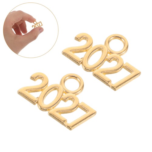 50pcs alloy number pendants - 50pcs,