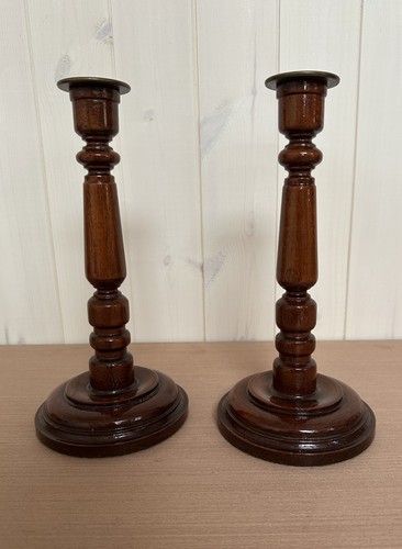 Pair vintage varnished - a,