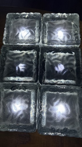 Clear textured ice cube - 6,