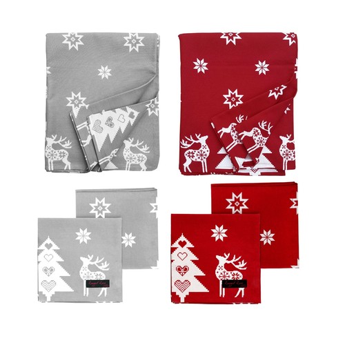 Reindeer christmas tablecloth - reindeer,