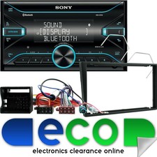 Vauxhall Corsa C 2004-06 Sony Bluetooth MP3 USB Car Stereo & Black Fascia Kit