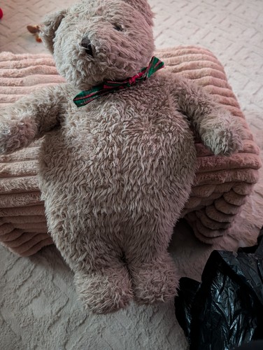 Vintage tesco curly fur teddy - vintage,