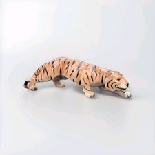 Vintage Tiger, Western Germany Ceramic Sculpture. 10 Inches Long, 29 - 2233