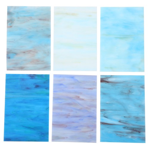 6pcs diy colored glass - diy, sheets