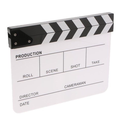 Acrylic film clapper board - film,