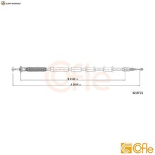 Cable Parking Brake 92/12/0721