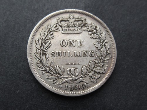 1846 victoria silver shilling - 1846,