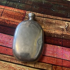  Vintage STAINLESS SEEL HIP FLASK 1960’s