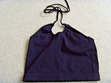BNWOT PRIMARK BLACK CROPPED HALTERNECK TOP SIZE S