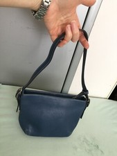 VTG Mini Coach Blue Leather