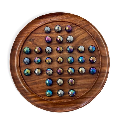 30cm diameter wooden solitaire - 30cm,
