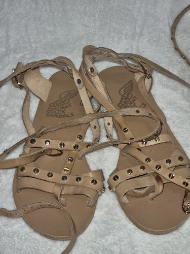 Ancient greek sandals leather - greek,