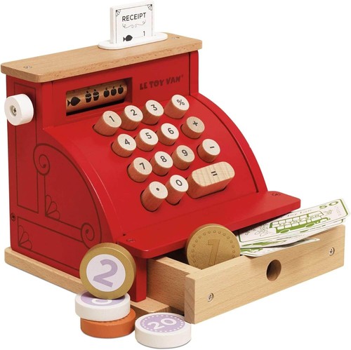 Toy van shop till - van,