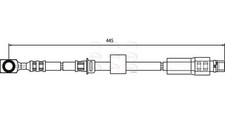 Apec front brake hose - apec,