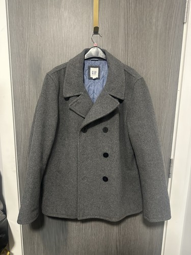 Gap wool blend peacoat - gap, quilted