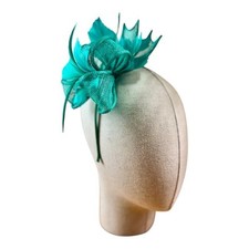 Small flower feather hair hat - feather,