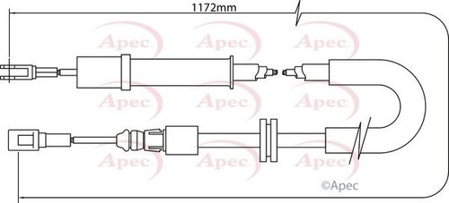 Apec rear brake - rear, for