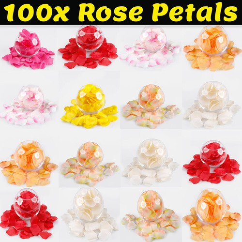 100x valentine silk - red, rose