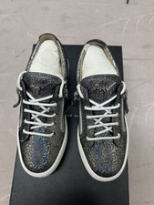 Giuseppe Zanotti Women’s Zip Low Glitter Sneakers Shoes Size 3 EU 36 RRP £520