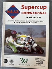 Race Programme 16 May 1993  Oulton Park Motorcycle Racing  Supercup Sidecar A4