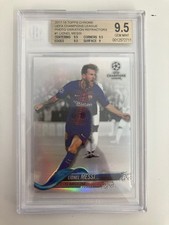 TOPPS CHROME 2017 LIONEL MESSI FC BARCELONA IMAGE VARIATION BECKETT 9.5.