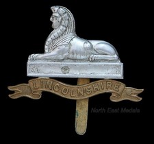 Lincolnshire Regiment Territorials Blank Tablet Cap Badge
