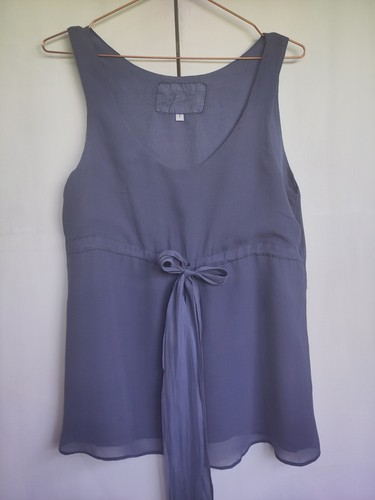 Out xile blue silk chiffon - out,