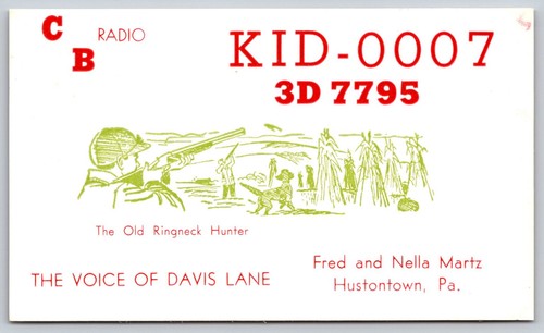 Vintage radio qsl card - vintage,