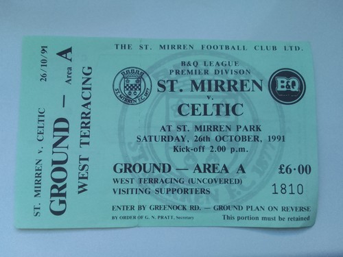 Unused mirren celtic - unused, st