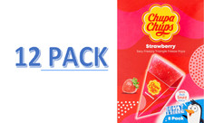 CHUPA CHUPS STRAWBERRY TRIANGLES (8) 496ML (PK- 12)