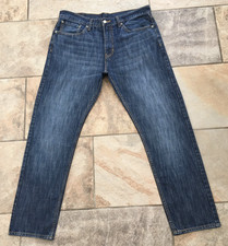 Mens Levi's 508 Regular Tapered Fit Dark Blue Denim Jeans - Zip Fly - W34 L30