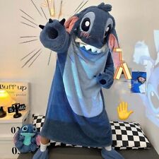 UK Adult Stitch Flannel Pajamas Sleepwear Cosplay Costume Anime Onesie11 Pyjamas